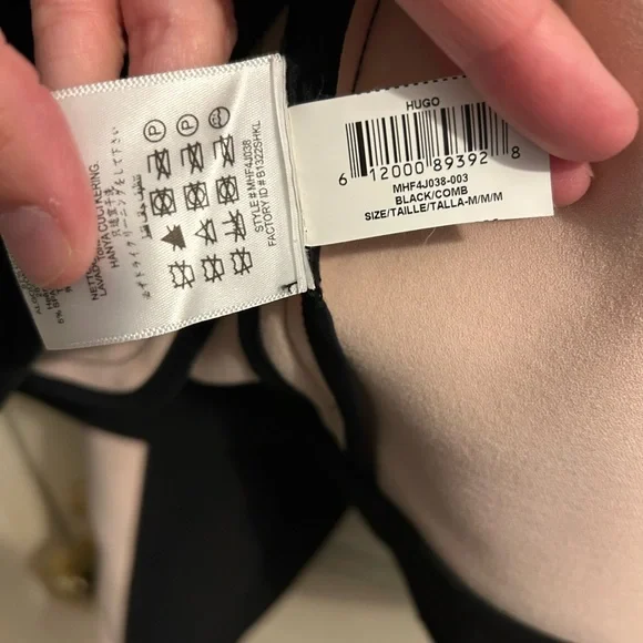 NWY BCBG MAXAZRIA Hugo cropped moto jacket color blocked pink black medium - Picture 5 of 6